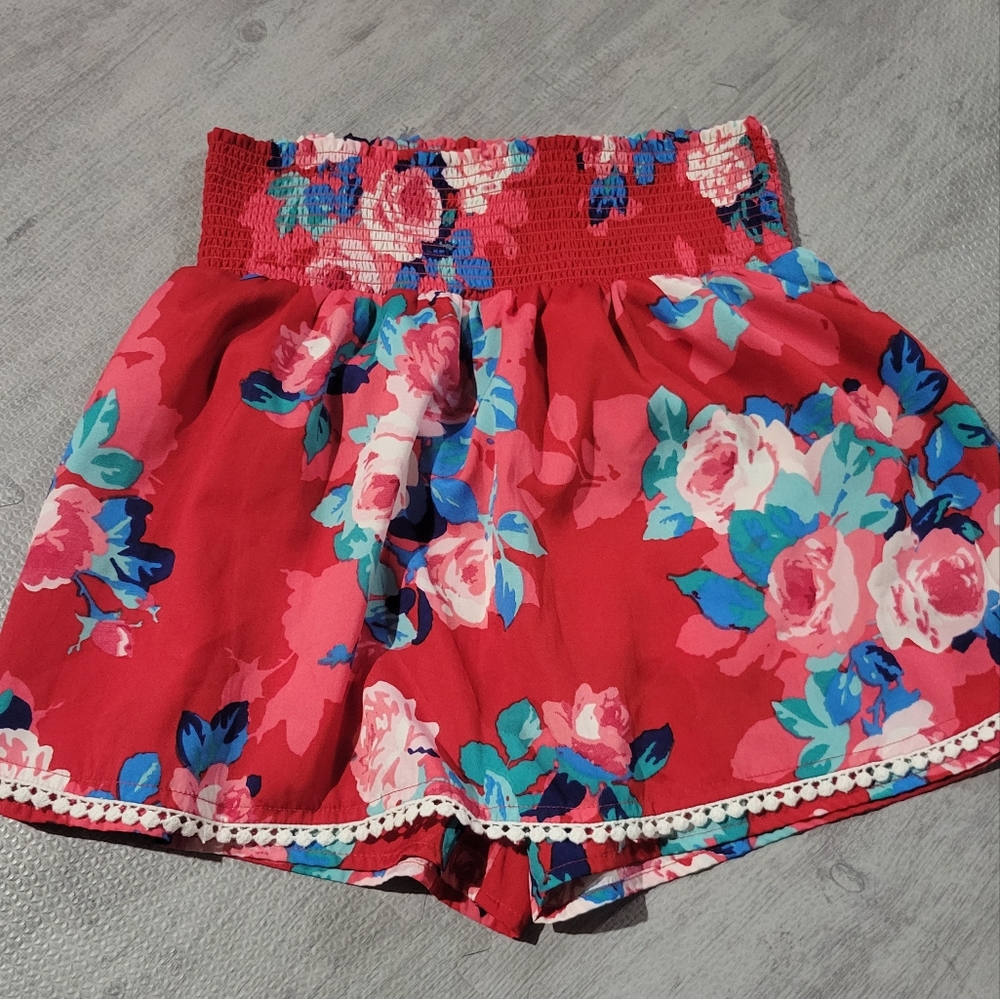 Skort Red floral Skort Jessica Simpson Kids XL